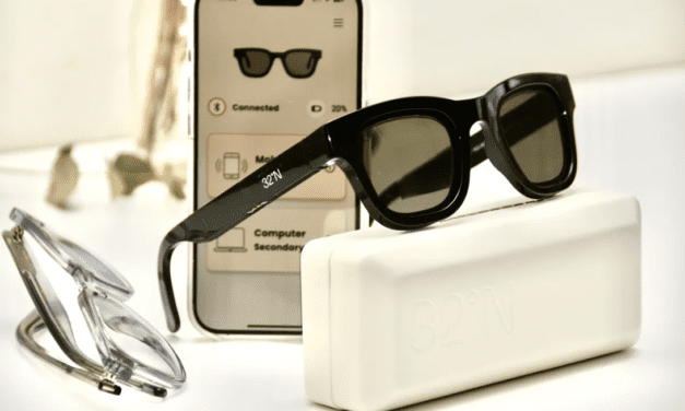 32°N’s liquid lens sunglasses transform into reading glasses with a swipe