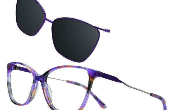 Takumi TK1309 New Cat-Eye Color With a Matching Sun Clip-On