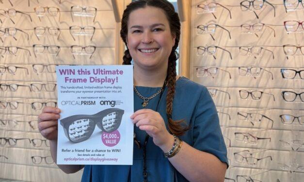 Optical Prism Announces Cara Vezina as Winner of the Ultimate Optical Showcase Display Giveaway