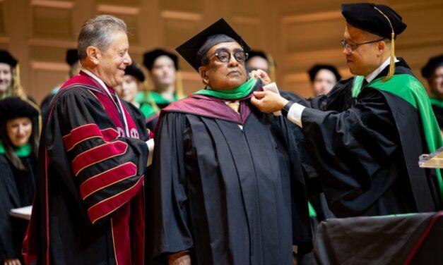 Yavar Ali Khan, RO, Founder & CEO of the (AOE) Academy of Ophthalmic Education receives Honorary Doctorate Degrees from the New England College of Optometry